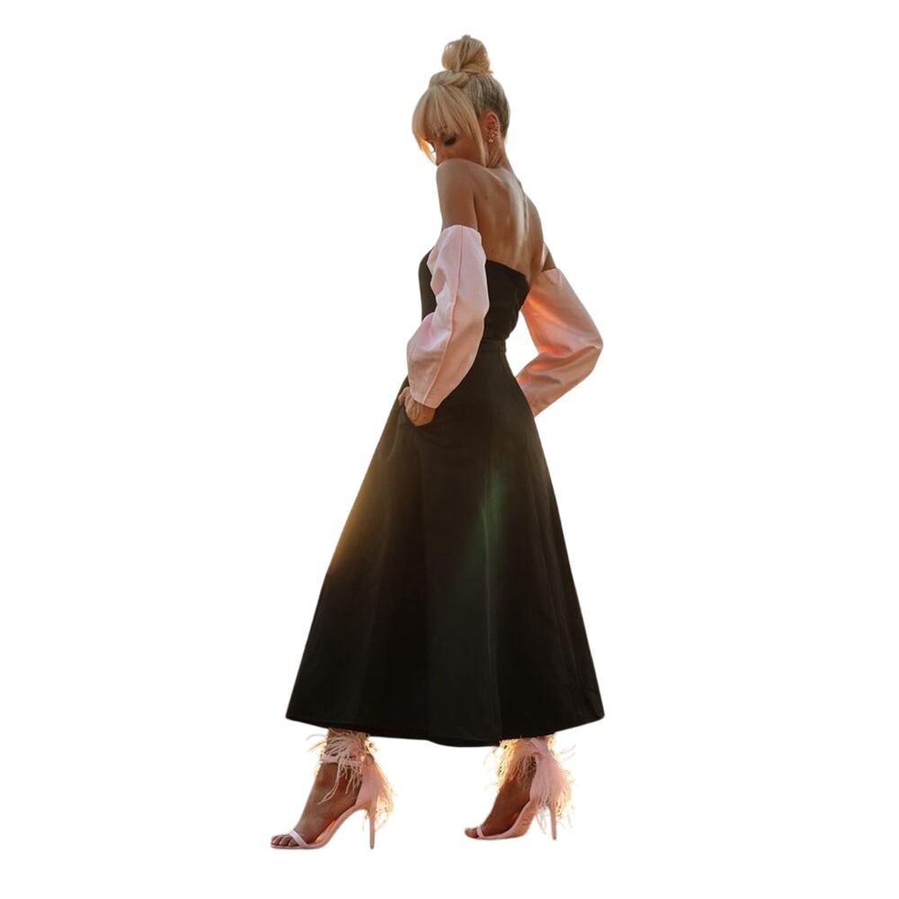 Gianni Bini x Nastia Liukin Audrey Off-The-Shoulder Long Sleeve Dress Size 2